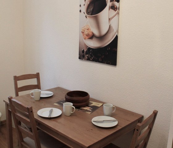 "Appartement Zum alten Landrat" Coin repas cuisine