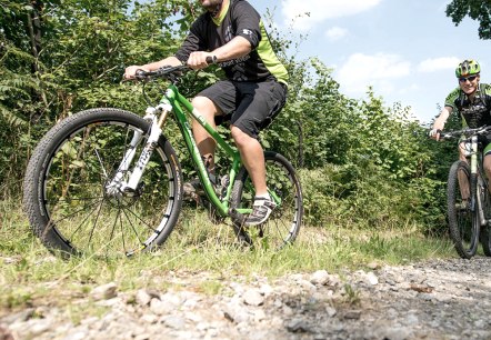 Mountainbiker auf der Tour