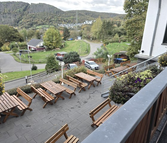 Aussicht und Biergarten