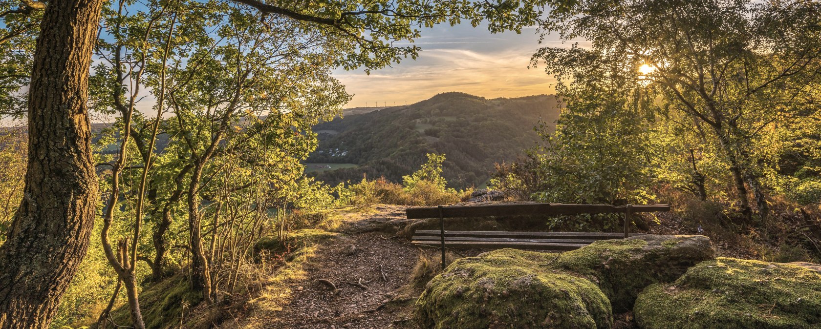 Blick von den Rather Felsen ins Rurtal, © Andy Holz - huertgenwaldwetter.de