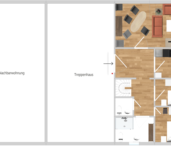 "Appartement de vacances Zum alten Landrat" Plan du 3ème étage