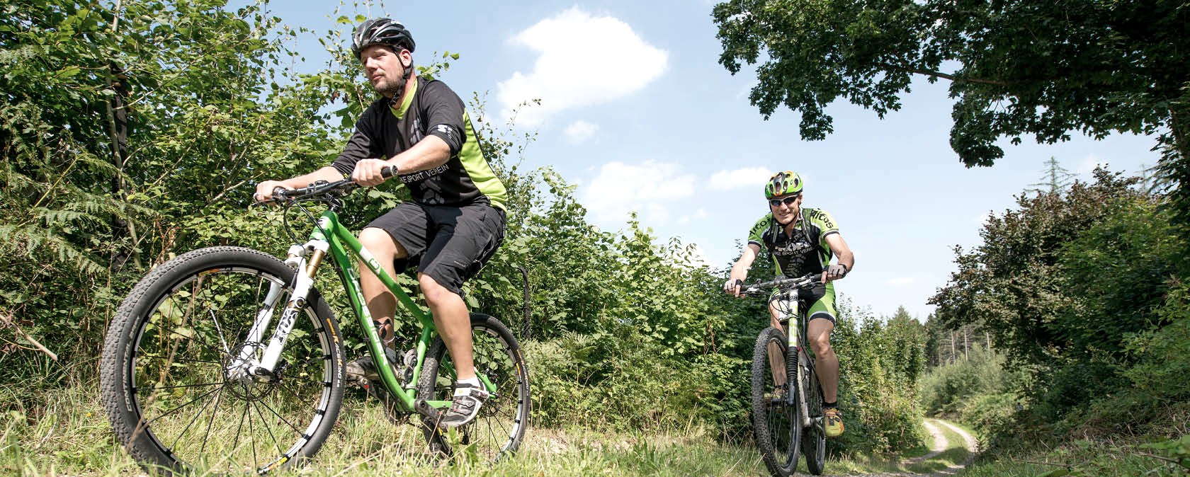 Mountainbiker auf der Tour