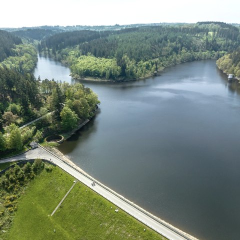 Vue aérienne du Kalltalsperre, © Städteregion Aachen, Dennis Stratmann